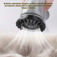 Dispositivo eléctrico de succión de pelo para mascotas removedor de pelusas portátil limpieza gato perro, aspiradora portátil pelusa, quitapelos recargable eficiente, accesorio limpieza mascotas hogar moderno - Negro - Ver 5