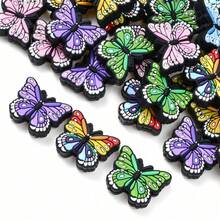 7/15 piezas Cuentas de silicona con diseño de mariposa - Kit de fabricación de joyas con bolígrafo y accesorios hechos a mano, cuentas decorativas de moda para hacer collares, pulseras, llaveros y cordones de identificación - Múltiples colores y estilos, regalo ideal para mujeres, hombres, entusiastas de manualidades, estudiantes y trabajadores de oficina - Cuentas de silicona con forma de mariposa - Ver 4