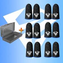 [配件盒] 拇指套，游戏玩家拇指握把，手机游戏配件，防汗透气无缝触摸屏，舒适精确的卡通图案拇指套，提升您的游戏体验 - 黑色 - 查看 17