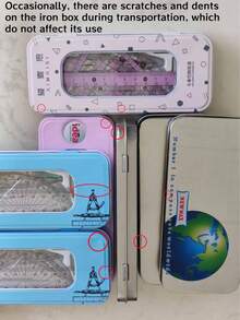 Juego de herramientas de dibujo de lata de metal surtido, incluye compás, transportador y otros instrumentos matemáticos, útiles de papelería prácticos adecuados para tareas de estudiantes, dibujo de ingeniería, aprendizaje diario, resalta múltiples opciones para entusiastas del dibujo, combinación de herramientas de dibujo profesional - Multicolor - Ver 10