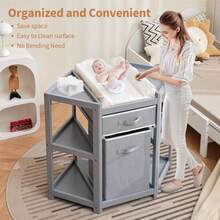 Baby Changing Tables - Grey - View 6