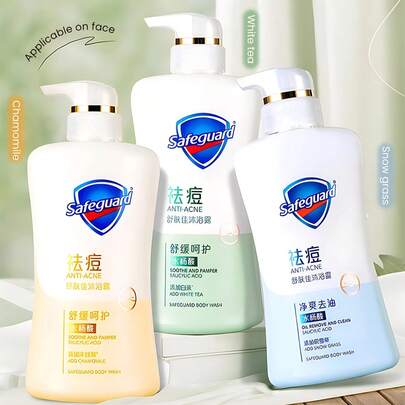 Sữa tắm trị mụn Softly Gentle Anti-Acne Shower Gel Bath Lotion Face Cleanser with Salicylic Acid