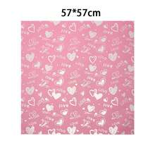 每包20张，爱心图案鲜花包装纸，防水花束包装材料，韩国纸 - 彩色 - 查看 6