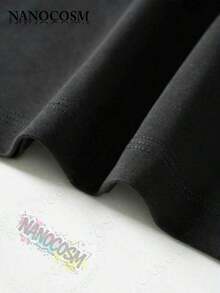 [100% Cotton] I Just Gotta Be Me National Geographic Penguin Print Shirt, Retro Streetwear Tropical, Casual Round Neck Short Sleeve Pullover Tops For Spring / Summer / Fall, Gifts Suitable For Him, Her,-Unisex Women & Men's Campus Daily Wear,Summer Outfits For Women,Vacation Outfits Women,Summer Clothes,Spring Outfits For Women,Summer Tops,Festival Outfits,Easter Outfit Women - 黑色 - 查看 6