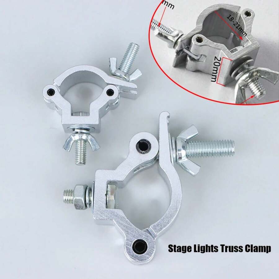 Abrazadera de Truss para Luces de Escenario, Aleación de Aluminio, Ganchos para Luces DJ, Accesorios para LED PAR, Cabeza Móvil, Haz, Spot - D - Ver 1