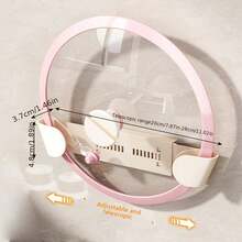 1个厨房壁挂式锅盖架，家用免钻孔收纳整理架，可调节伸缩砧板架，厨房必备，厨房，厨房配件，厨房装饰，厨房收纳，清洁用品 - 彩色 - 查看 5