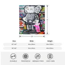 Kawss Merch Kawaii Kaw Blanket For Men Women Warm Cozy Fluffy Throw Blankets For Bed - 黑色 - 查看 6