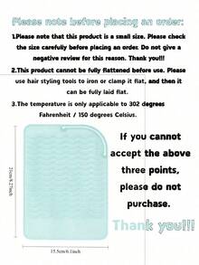 Portable Heat-Insulating Silicone Mat – Designed For Curling Irons, Straighteners, And Hair Styling Tools – Multifunctional, Durable, And Heat-Resistant Silicone Storage Bag, Suitable For Hair Styling Tools - Mint Green - View 7