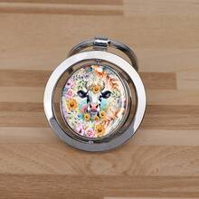 1pc Ox-Shaped Rotating Keychain, Zinc Alloy Pendant Charm Accessory