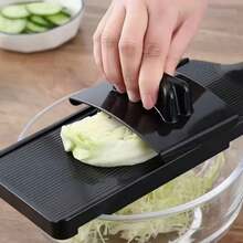 Manual Plastic Vegetable Slicer, Chopper And Shredder With Ergonomic Handle - Heavy Duty Multi-Function Cabbage Cutter, Suitable For Making Cabbage Salad, Cutting Leafy Greens, Potatoes, Carrots And Onions - Lightweight And Easy To Clean Design, No Battery/Power Needed, Compact Kitchen Tool - Multicolor - View 6