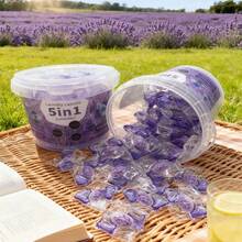 80pcs Bucket Lavender 5-In-1 Laundry Detergent Capsules, Concentrated Laundry Liquid For Deep Cleaning And Fragrance - Multicolor - View 1