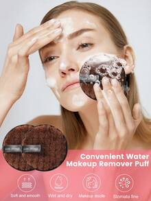 19pcs Makeup Brush Set, Including: 1 Multi-Functional Zipper Waterproof Makeup Bag + 3 Triangle Makeup Sponges + 3 Mini Air Cushion Makeup Sponges + 1 Hair Tie + 2 Bowl Hanging Ropes + 2 Cleansing Sponges + 2 Makeup Brush Cleaning Tools + 1 Face Ice Pack + 1 Silicone Soft Hair Brush + 3 Air Cushion Makeup Sponges - Coffee Brown - View 6