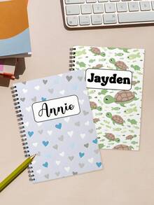 Customize Personalized Kids Notebook,Custom Name, Back To School Gift,12 Styles,Personalized Birthday Party Souvenir, Back To School Season - Multicolor - View 3