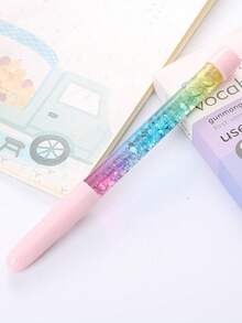 10支装流沙仙女棒中性色笔，清新可爱创意ins少女魔法彩色笔