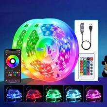 2m-40m LED Strip Lights, App Controlled, Color Changing RGB LED Lights, Flexible Light Strip For Room Decor, TV Backlight - Multi-color light - View 2