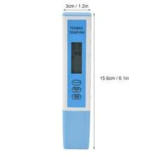 Medidor de calidad del agua 4 en 1: Inteligente, de alta precisión, con almacenamiento automático de datos y resistente al agua (IP67). Medidor de CE para piscinas y laboratorios. - Azul - Ver 3