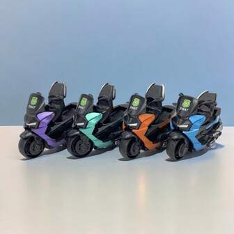 1 pezzo Giocattolo moto a molla, modello di simulazione, giocattolo da scrivania, regalo di Natale per ragazzi, decorazione da scrivania, giocattoli antistress, regali divertenti