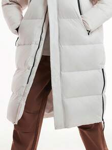 CAMEL CROWN 户外羽绒服，男女通用中长款加厚保暖三重防护专业羽绒服，秋冬季 - 橡木灰 - 查看 6