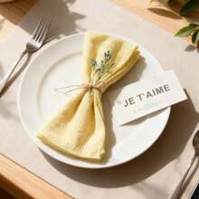 6/24条装竹粘胶餐巾布，42*42厘米/16.5*16.5英寸正方形，柔软舒适，纯色，适合家庭日常使用，厨房用巾，户外用餐，周末早午餐，婚宴，生日派对，野餐，节日晚餐，摄影道具