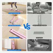 MERACH Tabla de Pilates, Placa Abdominal Multifuncional, Máquina Ab Trainer Desmontable con Diseño Antideslizante, Reformador de Pilates Portátil para Ejercicios de Core, Equipo de Gimnasio en Casa para Mujeres - Rosa - Ver 6