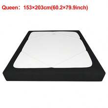 1 pieza Falda de cama con envolvente de jacquard a rayas, opciones de colores elásticos multicolor, antideslizante y antipolvo, protege tu ropa de cama, agrega moda, adecuado para todas las estaciones - opción perfecta para la decoración del dormitorio y la sala de estar - Multicolor - Ver 15