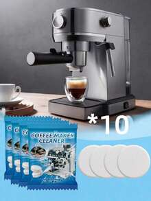 Pastillas de limpieza para máquina de café, pastillas de descalcificación especializadas para el mantenimiento del cabezal de preparación y el filtro de la cafetera - Multicolor - Ver 13