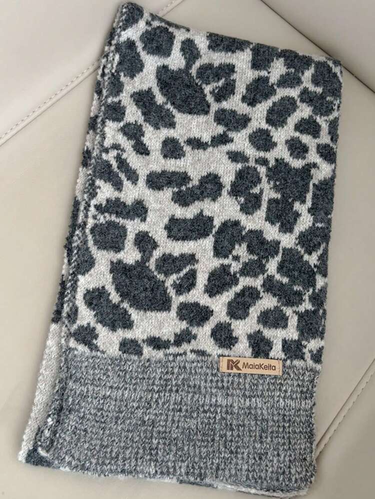 1pc Minimalist Elegant Leopard Print Scarf, Versatile Accessory For Women - Leopard - View 4