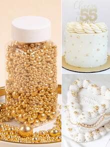 95g/3.35oz Cake Decorating Sprinkles, Mixed Pearl Set, High-Quality Baking Decoration Products, Suitable For DIY Handmade Dessert Decoration, Such As Birthday Cakes, Cupcakes, Donuts, Lollipops, Etc. Ideal For Birthday Parties, Wedding Receptions And Party Decorations. - Multicolor - View 1