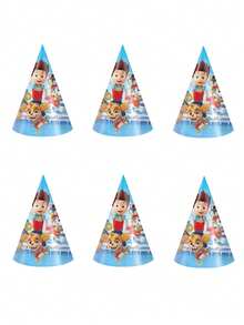 Paw Patrol Juego de fiesta de cumpleaños con tema Puppy League de 6/10/12 piezas, bandera triangular, sombrero de papel, bolsa de regalo y bolso de mano. Es el mejor regalo festivo para amigos, un artículo de decoración para crear ambiente de fiesta, un accesorio de decoración del hogar y una decoración perfecta para la habitación. - Multicolor - Ver 13