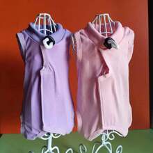 1 件套猫咪手术恢复服（女士适用）、小猫腹部伤口治疗和皮肤病后的护理、锥形领和柔软替换服 - 彩色 - 查看 8