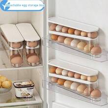 2pcs/1pc Rak Telur Pintu Samping Kulkas Kotak Penyimpanan Telur yang Dapat Dilepas Dispenser Telur Otomatis Berlapis Ganda Tempat Telur Dapur, Kotak Penyimpanan Telur, Pengatur Penyimpanan Telur, Rumah & Kehidupan, Penyimpanan & Pengorganisasian, Penyimpanan dan Pengorganisasian Dapur, Penyimpanan Telur, Persegi Panjang--Dengan Baki Bawah Anti Selip--Desain Berlapis yang Dapat Dilepas--Rak Penyimpanan Telur Dapur, Pengatur Penyimpanan Dapur, Hadiah Kembali ke Sekolah, Perlengkapan Asrama, Aksesoris Perjalanan, Set Makan Malam, Set Piring Makan Malam, Set Panci dan Wajan, Peralatan Dapur, Aksesoris Dapur, Hadiah Natal - MultiWarna - View 8