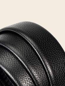 CAMEL CROWN Men's Automatic Buckle Belt, Simple And Versatile Waist Strap - Black - View 3