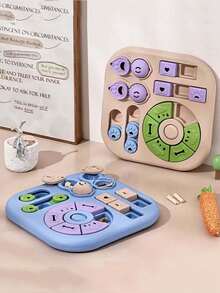 1pc Universal Interactive Treat Puzzle Ball, Suitable For Cats & Dogs | Bite-Resistant, Quiet, Washable | For Home Alone, Training, And Killing Time | Odorless Material, Non-Slip Stable | Category: Cat & Dog Toys, Dog Puzzle Toys, Cat & Dog Puzzle Toys, Food Bowls, Interactive Training, Feeding Supplies, Anti-Choke Feeders, Slow Feeder Bowls - Multicolor - View 10