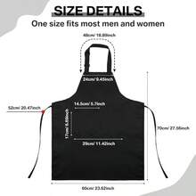 24 Pack Adjustable Bib Apron With 2 Pockets Black Aprons Bulk For Server Adult Women Kitchen Apron Water Oil Resistant Perfect For Restaurant Staff Home Cooks And Food Service Workers In Commercial Kitchens Durable And Practical Design With Easy-Clean Fabric For Daily Use - màu đen - Xem 2