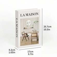 1pc/3pcs Set Vintage Style Decorative Books, Faux Books For Coffee Shop, Hotel Bookshelf Decor, Photography Props, Movie/Video Conversion Models, High-End Aesthetic Antique Replica Books For Room Decor - Nhiều màu - Xem 9