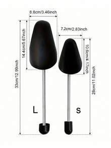 2 件全新塑料弹簧鞋撑，男女通用塑料鞋撑，抗皱鞋撑