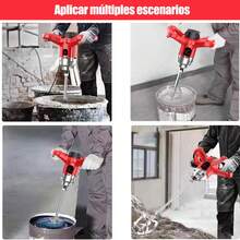 Mezcladora Eléctrica De Cemento Pintura 6 Velocidades 2500w - Tipo de Enchufe A USA (110-127V) - Ver 6