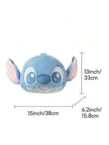 Miniso Stitch Plush Toy Accompany Child To Sleep 16 Inch Soft Pillow Stuffed Plush Doll Ideal Birthday Gifts - Baby Blue - View 6