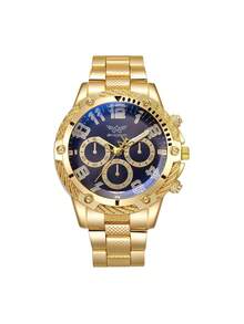 6只/盒 男士时尚钢带派对/场合手表，男士礼物 - 彩色 - 查看 4