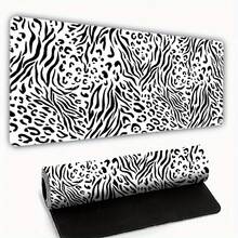 1pc Extra Large, Thick Anti-Slip Gaming Mouse Pad With Zebra Print Design - Durable Stitched Edges, High-Density Rubber Base For PC, Office, And Home Use - Multiple Sizes Available, Enhanced Comfort And Precision Tracking, Office Desk Mat| Zebra Print Mat| Smooth Surface Mat, Mouse Pads For Desk - 70x30cm (27,5x11,8in) - Xem 11