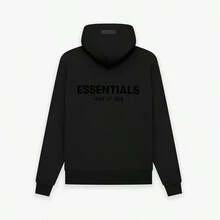 Essentials Autumn Winter Hoodie 'Dark Oatmeal' Loose Drop Shoulder Hooded Women/Men Sweatshirt, Vintage Flocking Craftsmanship Combined With Modern Men Breathable Technology, Warm Cotton Flocking - XE LIMO KÉO DÀI - Xem 1