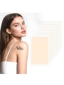 3Pcs Tattoo Cover Up Patchs, Waterproof Ultra Thin Scar Patch, Tattoo Cover Up Invisible Sweatproof Concealer Sticker, Breathable, Scar, Birthmarks, Dark Spots - Yellow - View 1