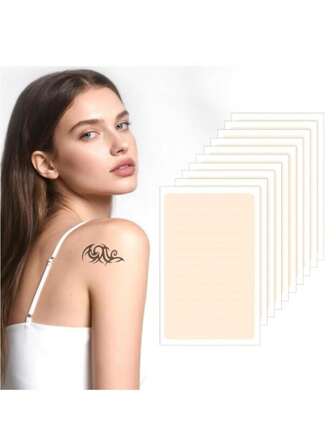 3Pcs Tattoo Cover Up Patchs, Waterproof Ultra Thin Scar Patch, Tattoo Cover Up Invisible Sweatproof Concealer Sticker, Breathable, Scar, Birthmarks, Dark Spots