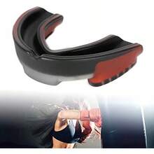 ZJchao Protector Bucal Deportivo, Protector Bucal Deportivo Para Baloncesto Deportes Taekwondo Boxeo Protector Bucal Protector Bucal de Boxeo Fútbol de Protección Bucal Para Jóvenes Adultos (rojo) - Rojo - Ver 9
