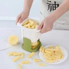 Multifunctional Stainless Steel Kitchen Knife, Potato Cutter For Slicing Onions, For Kitchen - Yellow - View 2