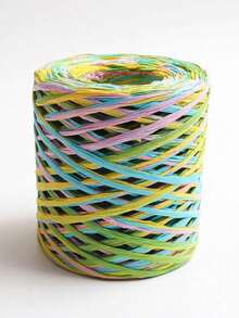 拉菲草丝带绳，牛皮纸包装绳，用于礼品包装和装饰 - 彩色 - 查看 6