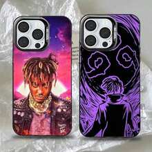 Funda de teléfono Rapper J-Juice W-Wrld para 17,16,15,14,13,12,11,Pro,Max,Plus, anti-caída, negro mate, parachoques duro - Z5 - Ver 3