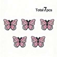 7/15 piezas Cuentas de silicona con diseño de mariposa - Kit de fabricación de joyas con bolígrafo y accesorios hechos a mano, cuentas decorativas de moda para hacer collares, pulseras, llaveros y cordones de identificación - Múltiples colores y estilos, regalo ideal para mujeres, hombres, entusiastas de manualidades, estudiantes y trabajadores de oficina - Cuentas de silicona con forma de mariposa - Ver 15