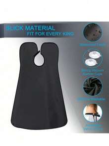 男士剃须围裙，胡须收集披肩，面部剃须护理围兜，成人剃须围兜，理发师清洁围裙，男士礼物，父亲节礼物