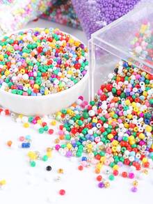 30/450克 3毫米 多色玻璃珠，迷你纯色玻璃珠，适用于珠宝制作、DIY手链、项链、耳环等手工饰品，珠宝制作材料 - 玻璃種子珠 - 查看 9
